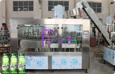 A polpa Juice Filling Machine Glass Bottle do aloés 20000BPH carbonatou a linha de enchimento 3 da bebida em 1