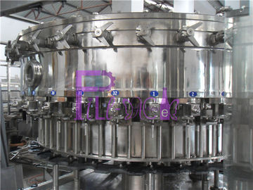 Controle 3 do PLC em 1 máquina de enchimento carbonatada da bebida para a garrafa redonda do ANIMAL DE ESTIMAÇÃO 0.3L-2L