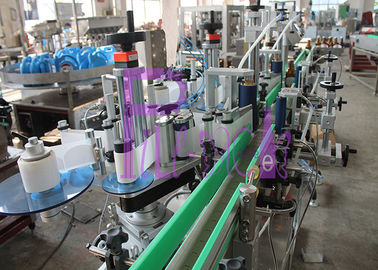 PLC esparadrapo da máquina de etiquetas da garrafa de aço inoxidável sistema controlado