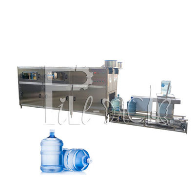 Máquina de engarrafamento pura da água do PLC 300BPH 18.9L resistente à corrosão