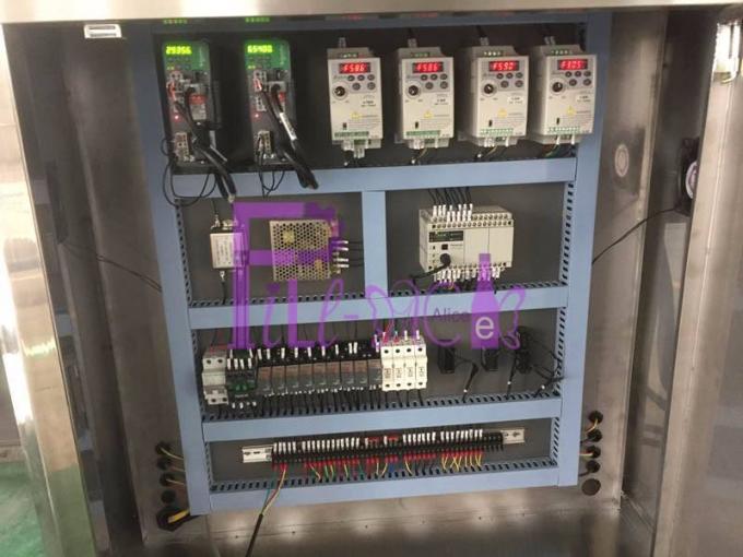 Controle programável do PLC da máquina principal dobro do aplicador da luva do estiramento 6