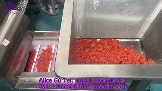 2271 J124 Máquina de enchimento e selagem de suco e doces em formato de bloco, plataforma giratória de pesagem