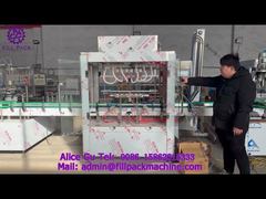 2091 M19 Cazaquistão Máquina de enchimento de garrafa de vidro de 6 estações em linha reta de aço inoxidável por gravidade