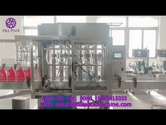 2159 M10 Detergente líquido de pistão tipo divisão linear, 6 estações de enchimento, tamponamento e rotulagem de produtos