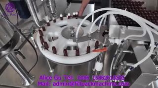 2231 J2 Máquina combinada de enchimento rotativo de 4 cabeças para garrafas pequenas e tampa de 1 cabeça