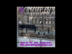 Linha de produção de enchimento e tampagem de 16 estações de lubrificante de pistão tipo divisão linear 2155 J112