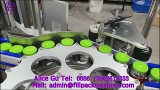 Máquina de rotulagem rotativa automática 2129 M4 para garrafas de vidro com tampa de parafuso triplo e etiqueta autoadesiva