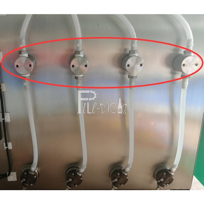 Semi automático levante-se bocais Juice Milk do Desktop 10 da máquina de enchimento da água do malote
