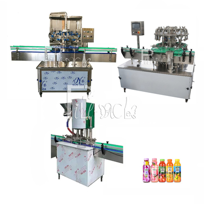 linha de produção plástica de Juice Beverage Hot Filling Machine do fruto da garrafa do ANIMAL DE ESTIMAÇÃO 0-2L totalmente automático