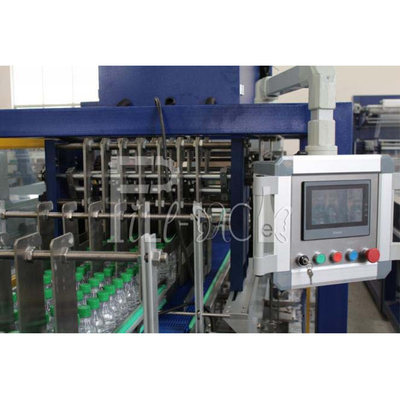 Envoltório linear totalmente automático do psiquiatra para o equipamento plástico da embalagem da garrafa com filmes impressos