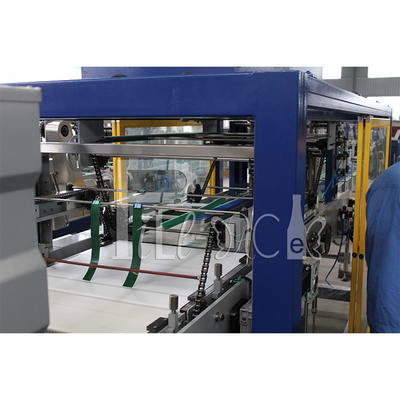Envoltório linear totalmente automático do psiquiatra para o equipamento plástico da embalagem da garrafa com filmes impressos