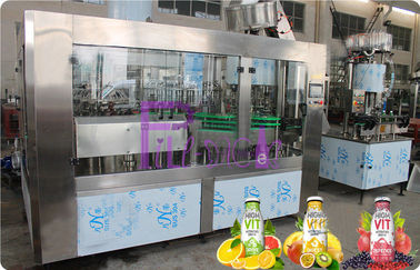 Máquina de enchimento de engarrafamento automática 6000 do suco/chá da máquina do enchimento da garrafa de vidro - 8000BPH