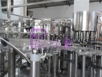Controle 3 do PLC em 1 máquina de enchimento carbonatada da bebida para a garrafa redonda do ANIMAL DE ESTIMAÇÃO 0.3L-2L