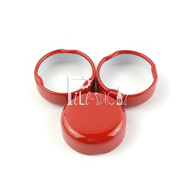 tampão de parafuso do metal do folha de Flandres de 38mm 43mm Juice Glass Bottle Caps Lid 48mm 53mm 58mm