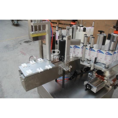 Máquina de etiquetas automática da garrafa do plano do quadrado etiqueta adesiva lateral dobro dada forma especial