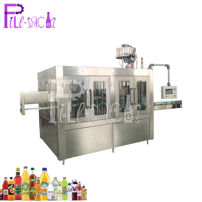 Monoblock que lava o equipamento plástico da garrafa de Juice Filling Capping Machine CGF32-32-10