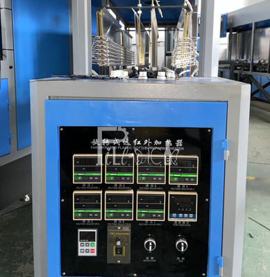 Máquina de moldagem por sopro PET semi automática 1 cavidade 2 sopradores + 1 aquecedor / equipamento de sopro de garrafas para 5 - 10L