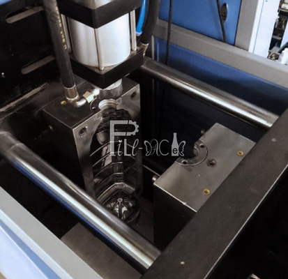 Máquina de moldagem por sopro PET semi automática 1 cavidade 2 sopradores + 1 aquecedor / equipamento de sopro de garrafas para 5 - 10L