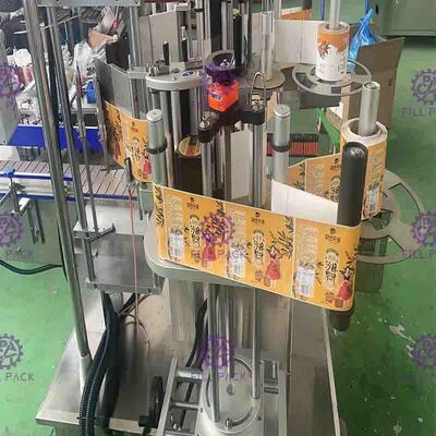 O dobro da máquina de SUS304 40m/Min Automatic Flat Bottle Labeling tomou partido