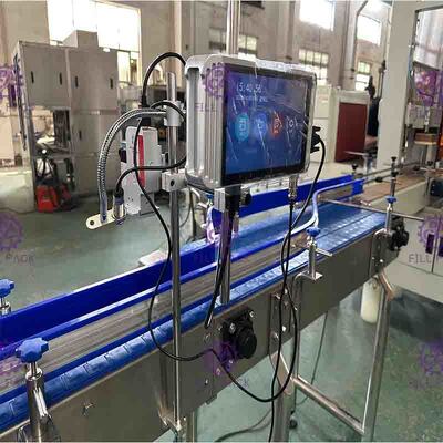 2 cabeças 120m/Min Inkjet Date Coder Machine com bocal ajustável