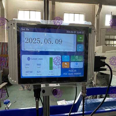 2 cabeças 120m/Min Inkjet Date Coder Machine com bocal ajustável