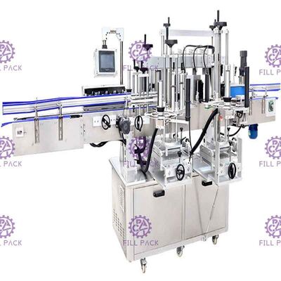 Dobro ou linha de rotulagem planta do equipamento da máquina do Labeler da garrafa adesiva lateral da etiqueta três