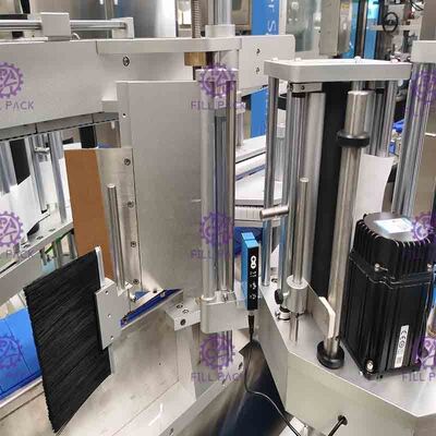 Linha unidade do equipamento do Labeler da máquina de etiquetas da garrafa do tampão do pescoço do corpo de sistema da planta