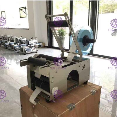 Máquina de etiquetas autoadesiva de Semiauto 50BPH com impressora do código