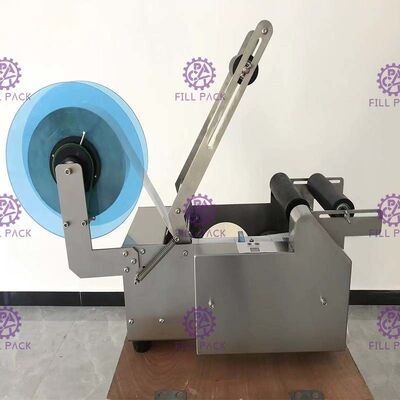 Máquina de etiquetas autoadesiva de Semiauto 50BPH com impressora do código