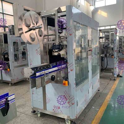 aplicador 400BPM da luva do motor de Panasonic da máquina de etiquetas da garrafa do animal de estimação 1L