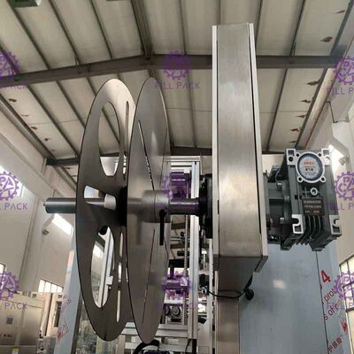 Máquina de etiquetas totalmente automático do psiquiatra da garrafa com sistema de rotulagem da luva principal dobro