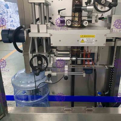 controle de aço inoxidável do PLC da máquina de etiquetas da garrafa do galão 0-50BPM