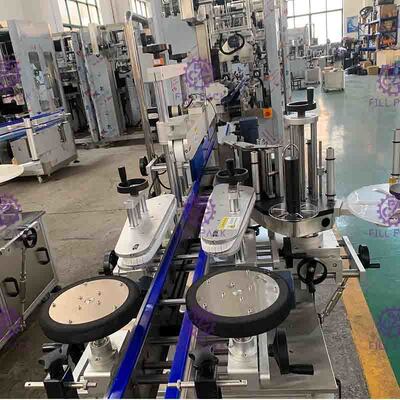 PLC esparadrapo da máquina de etiquetas da garrafa de aço inoxidável sistema controlado