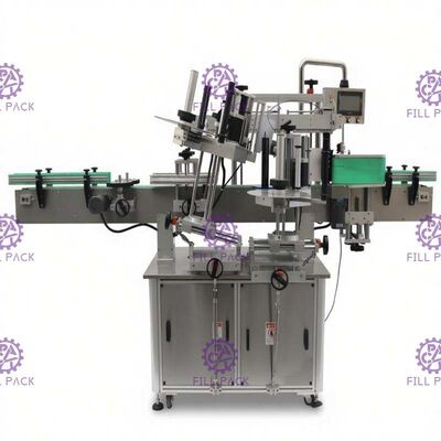 O dobro tomou partido máquina de etiquetas da etiqueta para a precisão de vidro da garrafa de cerveja +/- 1mm