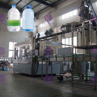 2500BPH planta do enchimento da água potável da garrafa da capacidade 5L com controle do PLC