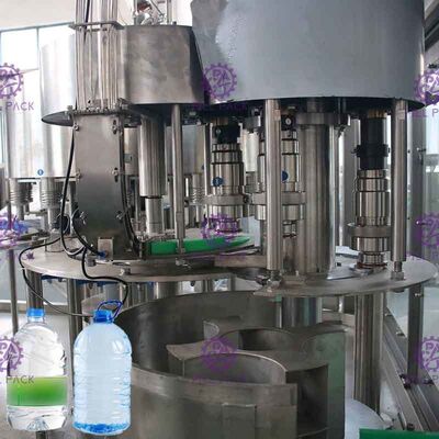 2500BPH planta do enchimento da água potável da garrafa da capacidade 5L com controle do PLC