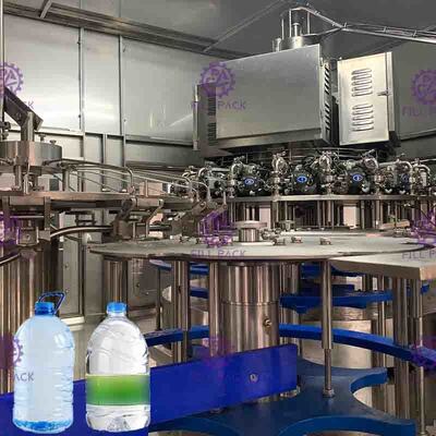 Máquina de enchimento vertical de enchimento da garrafa plástica da planta da água potável da capacidade alta