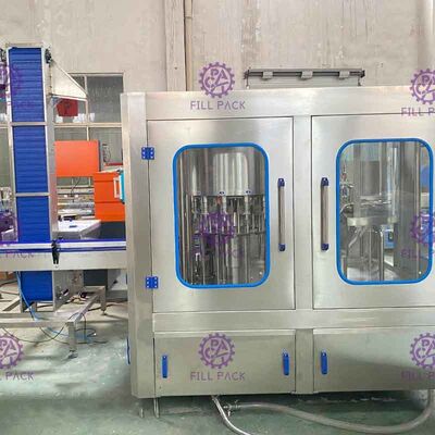 Máquina tampando de enchimento de lavagem de enchimento da bebida da planta da água potável do PLC Monoblock