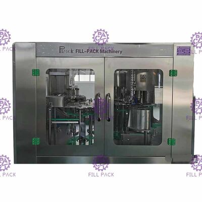 Máquina tampando de enchimento de lavagem de enchimento da bebida da planta da água potável do PLC Monoblock
