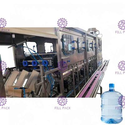 Tampões grandes plásticos automáticos da máquina de enchimento 450 BPH da água de 5 galões