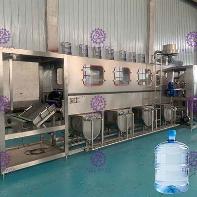 Máquina de enchimento automática completa da água de 5 galões 300BPH para a linha de produção da água potável do tambor 18.9L