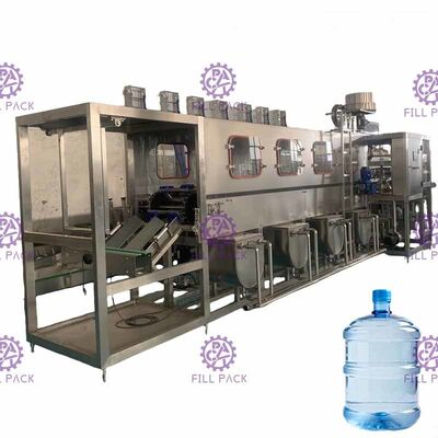 Máquina de engarrafamento pura da água do PLC 300BPH 18.9L resistente à corrosão