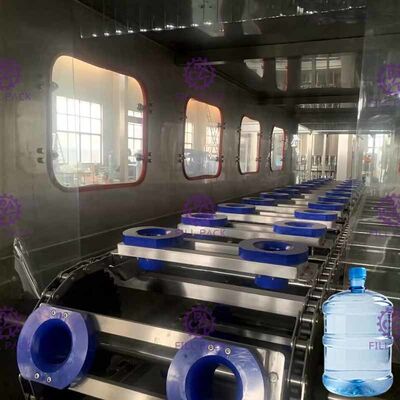 Máquina de engarrafamento pura da água do PLC 300BPH 18.9L resistente à corrosão