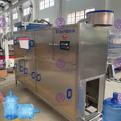 Tambor plástico equipamento de empacotamento automático do psiquiatra da máquina de enchimento da água de 5 galões