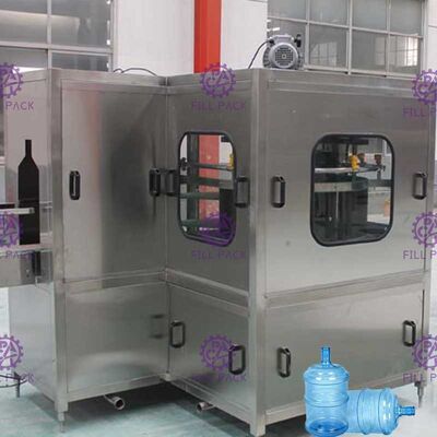 9.75Kw 900BPH máquina de enchimento da água de 5 galões com aferidor do enchimento da arruela