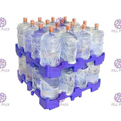 Personalizado colora a pálete plástica reciclada inferior de 5 camadas para a garrafa de água de 5 galões