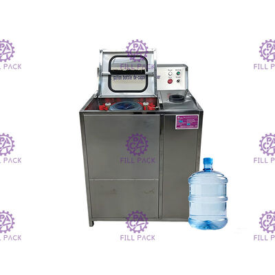 interno 300BPH semi automático - máquina de enchimento exterior 304 de aço inoxidável da água de 5 galões