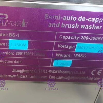 Cabeça industrial semi auto da máquina 1 da arruela de garrafa do galão da máquina de enchimento da água de 5 galões