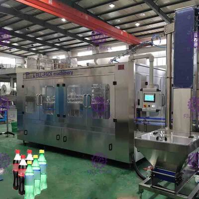 3 automáticos em 1 fase de engarrafamento do alimento do equipamento do refresco de aço inoxidável