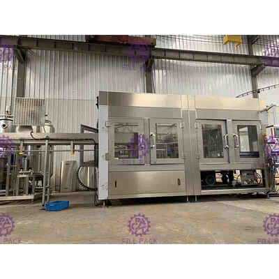 3 em 1 água de soda carbonatou o equipamento de engarrafamento 2000-12000BPH da bebida da máquina de enchimento